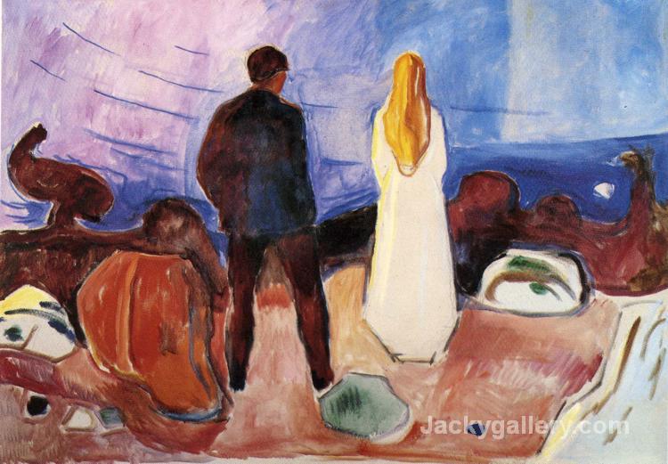 The Lonely Ones by Edvard Munch paintings reproduction